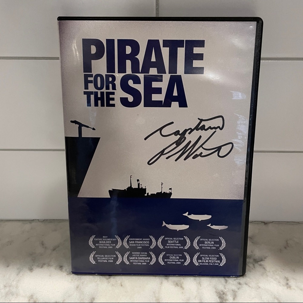 SIGNED DVD Pirate for the Sea - signed by Captain Paul Watson of Sea She…